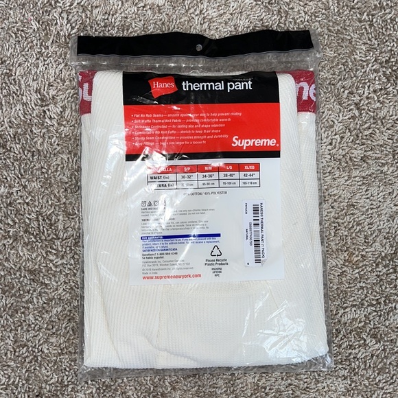 Supreme | Hanes Thermal Pant - Picture 8 of 9